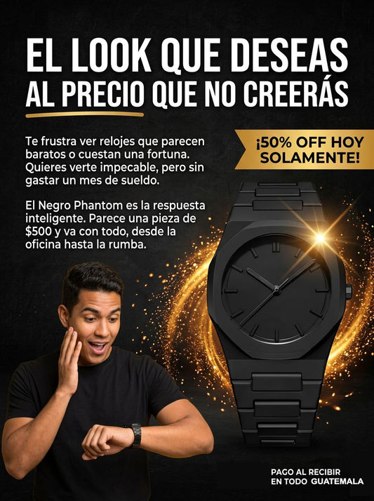 Reloj negro Phantom
